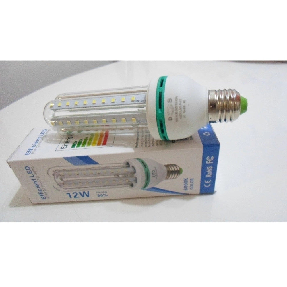 Trade Shop - Lampadina Lampada Tubo Led Luce Bianca Fredda Calda E27 Risparmio 3u 12w - -bianco Caldo      -