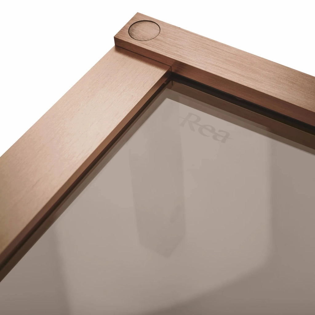 Cabina Doccia Rea Hugo Double 80x100 Copper Brush