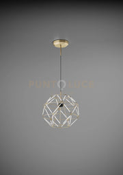 EUCLIDE LAMPADARIO SOSPESO 35CM A LED 2700K 2945LM 44W COLORE ORO
