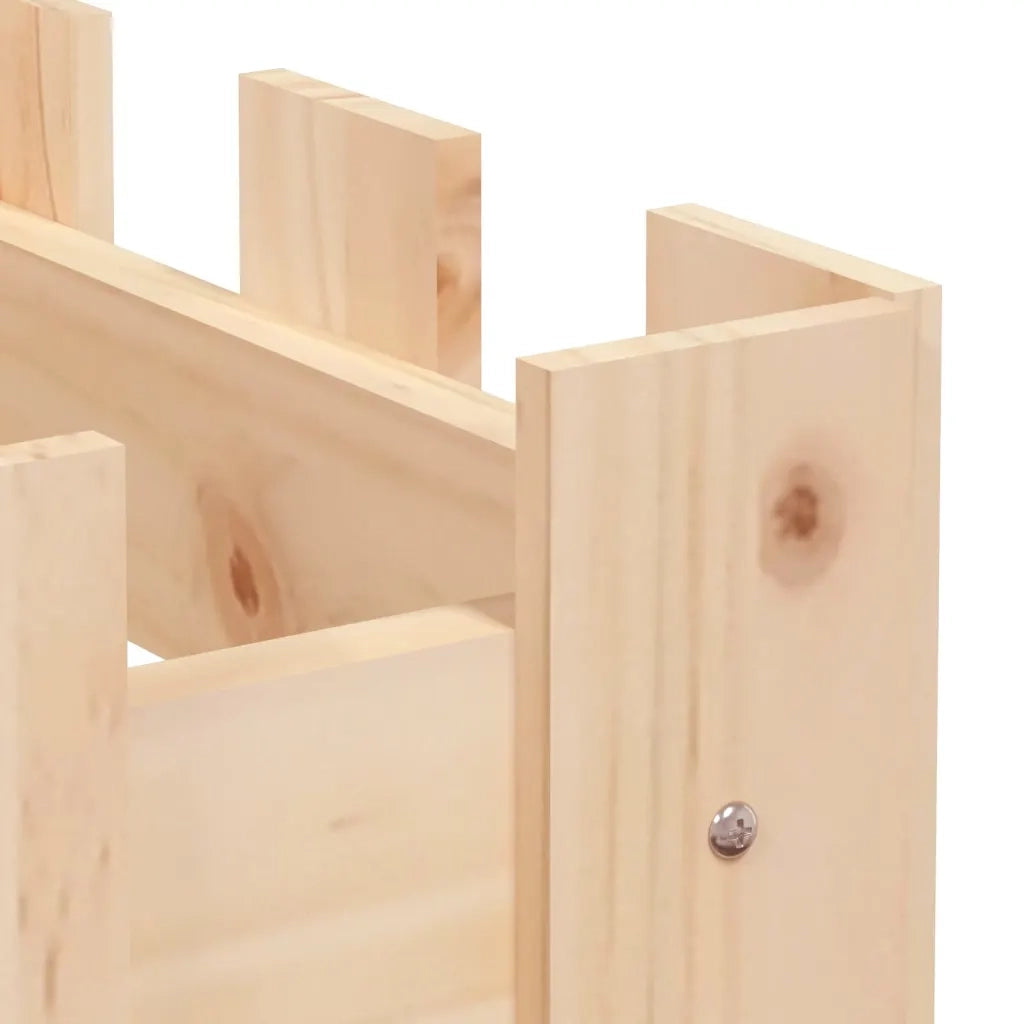 Fioriera Rialzata Giardino a Recinzione-Vaso da Esterno-Supporto per Vaso 200x30x30cm Legno Pino