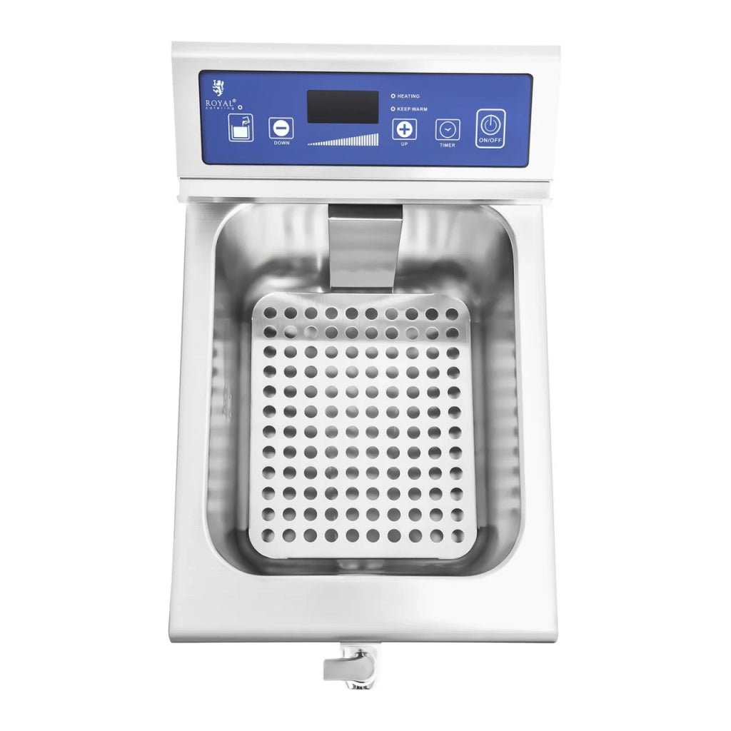 Friggitrice a induzione professionale per ristoranti 1 x 10 litri da 60 a 190°C 14_0001772