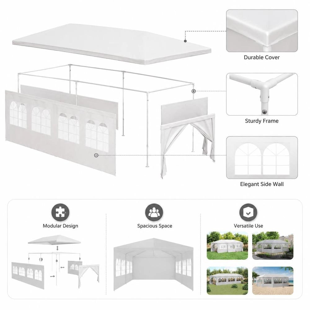 Party Tent 3x9 M White