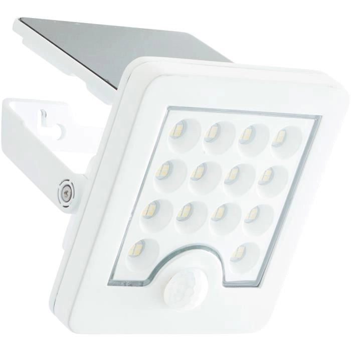 Applique da esterno - BRILLIANT - LUTON - LED e solare - Rilevatore di movimento - Plastica e metallo - 4 W - Bianco