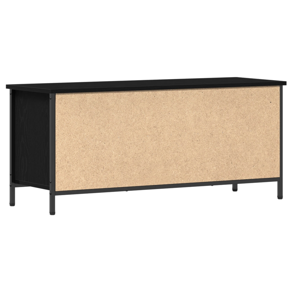 TV Stand in Rovere Nero Rovere Nero Truciolato, Metallo