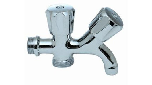 Rubinetto A 2 Maniglie Con Attacco Lavatrice Da 1/2 Idrobric - Idrobric