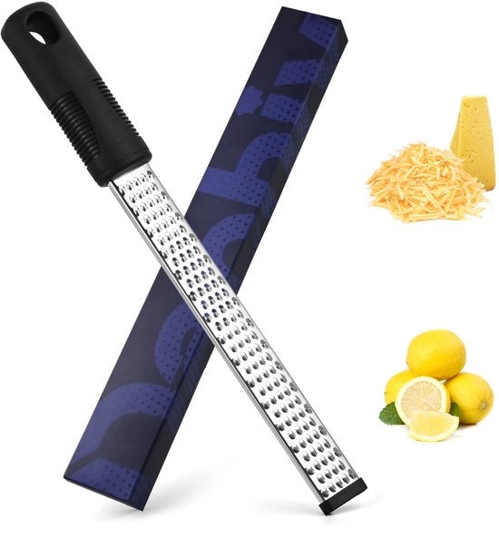 Zester a Spicchi con Lame in Acciaio Inossidabile Fine, Resistente al Lavarani (Nero)