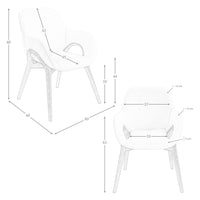 Sedia in tessuto beige