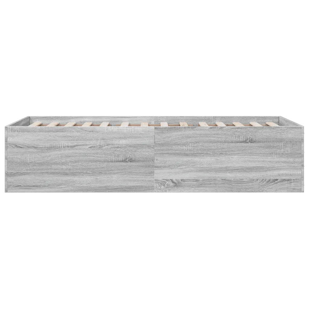 Giroletto-Struttura Letto Grigio Sonoma 90x200 cm in Legno Multistrato 345092