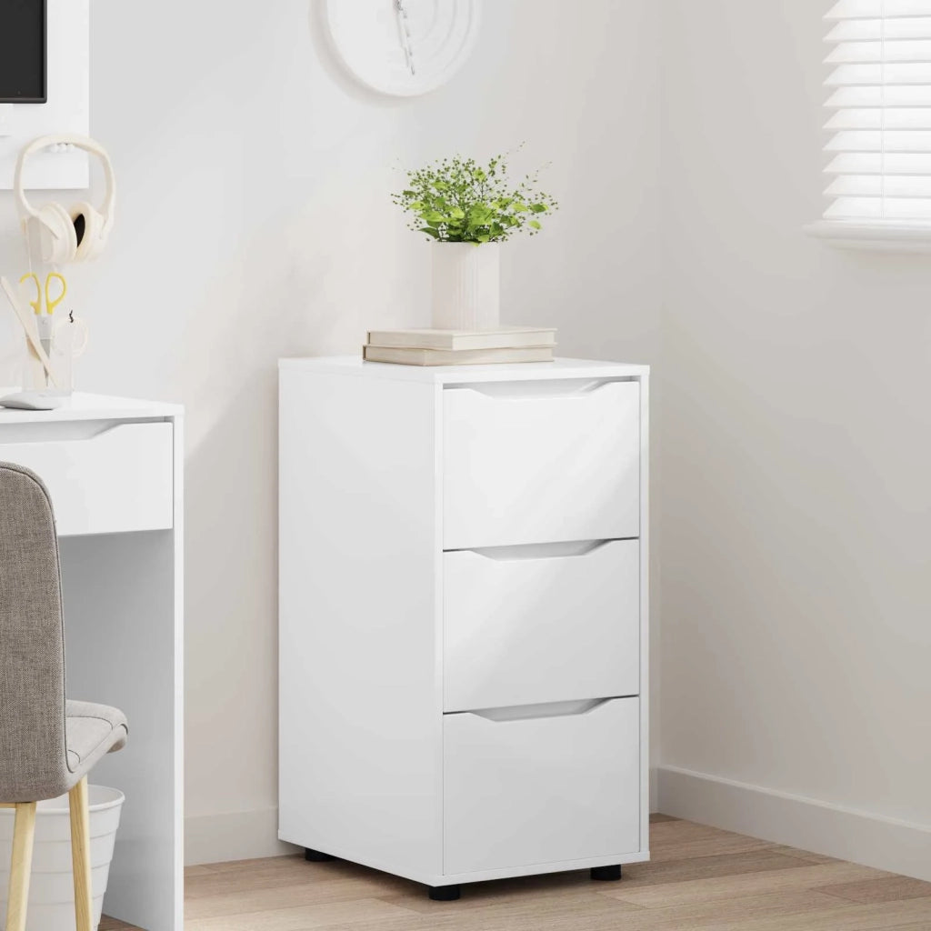 Armadio Bianco Lucido 40 x 48 x 81 cm Legno multistrato 888871