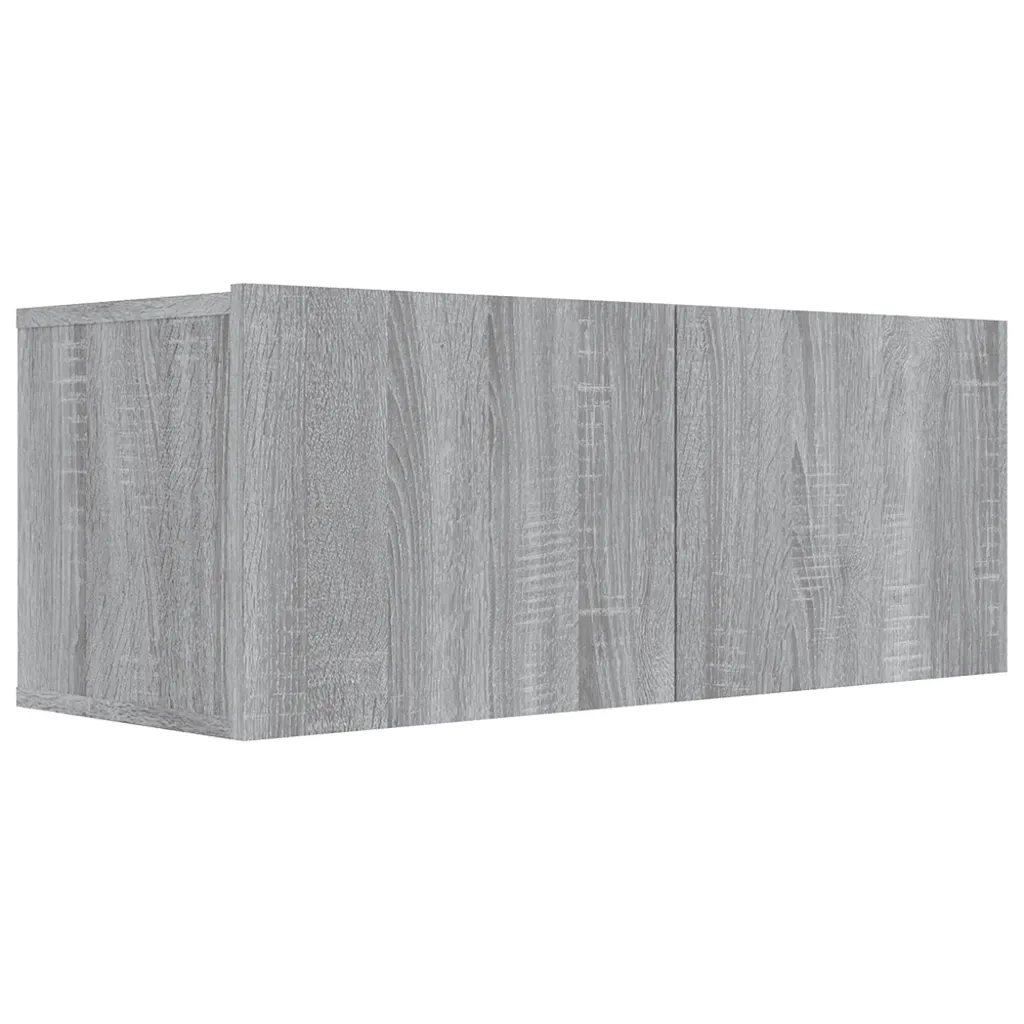 Mobile TV Grigio Sonoma 80x30x30 cm Legno Multistrato 815505