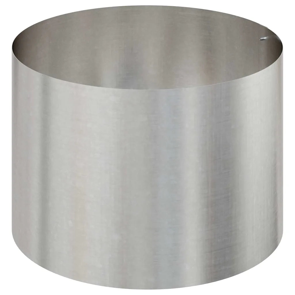 Fioriere | Cassetta per fiori | Vaso da giardino Argento 90 x 90 x 20 cm Acciaio inossidabile