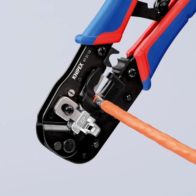 Knipex 97 51 13 pinza crimpatrice Nero, Blu, Rosso