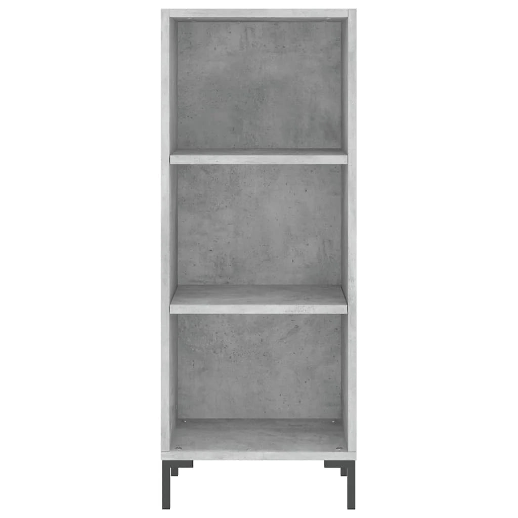 Buffet credenza cassettiera mobiletto mobile contenitore organizer per cucina soggiorno salotto 34,5 x 32,5 x 90 cm legno ingegnerizzato grigio 02_0031868
