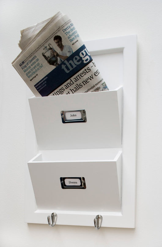 Porta Riviste Laccato Bianco 80X480X310 - Kimono