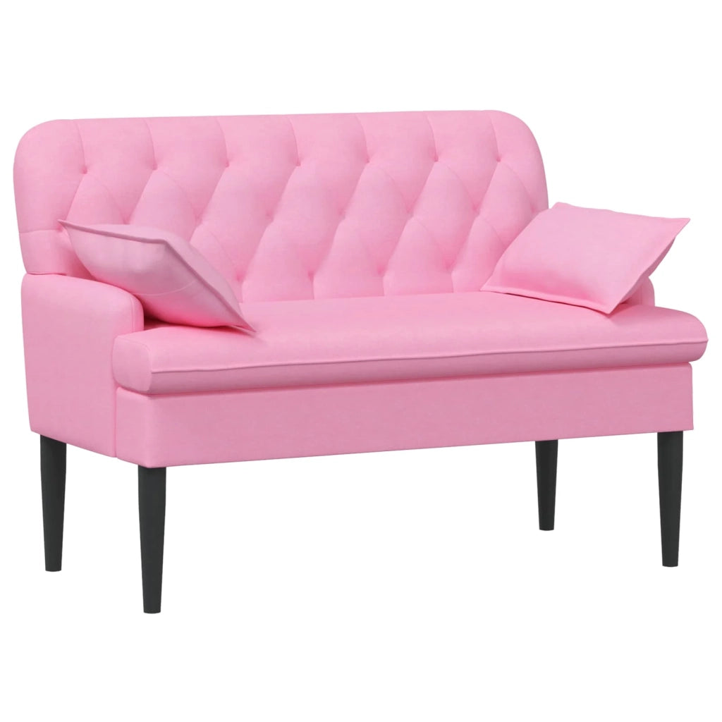 Loveseat con bottoni imbottiti Rosa 111 x 68 x 80 cm Tessuto 42041807