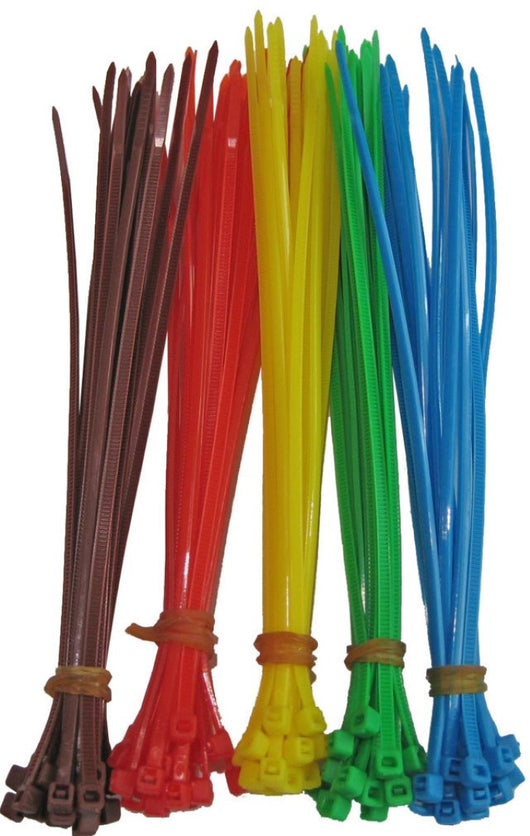 Fascette Colorate 5 Colori 2,5X135 Pezzi 100 - Electraline