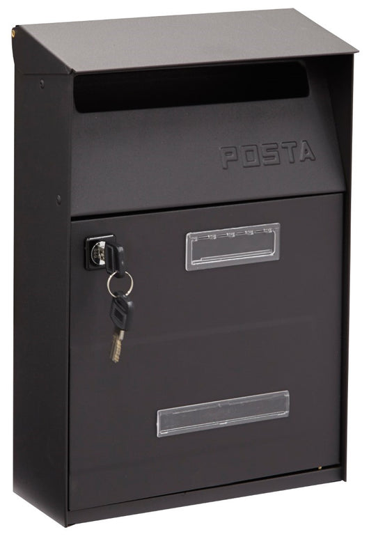 Cassetta Postale Acciaio Verniciato Nero - Arregui