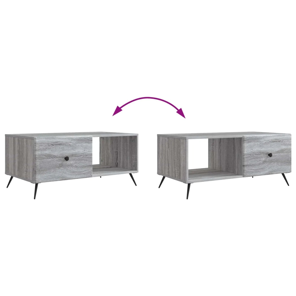 Tavolino da salotto Grigio Sonoma 90 x 50 x 40 cm