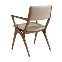 Sedia in similpelle visone