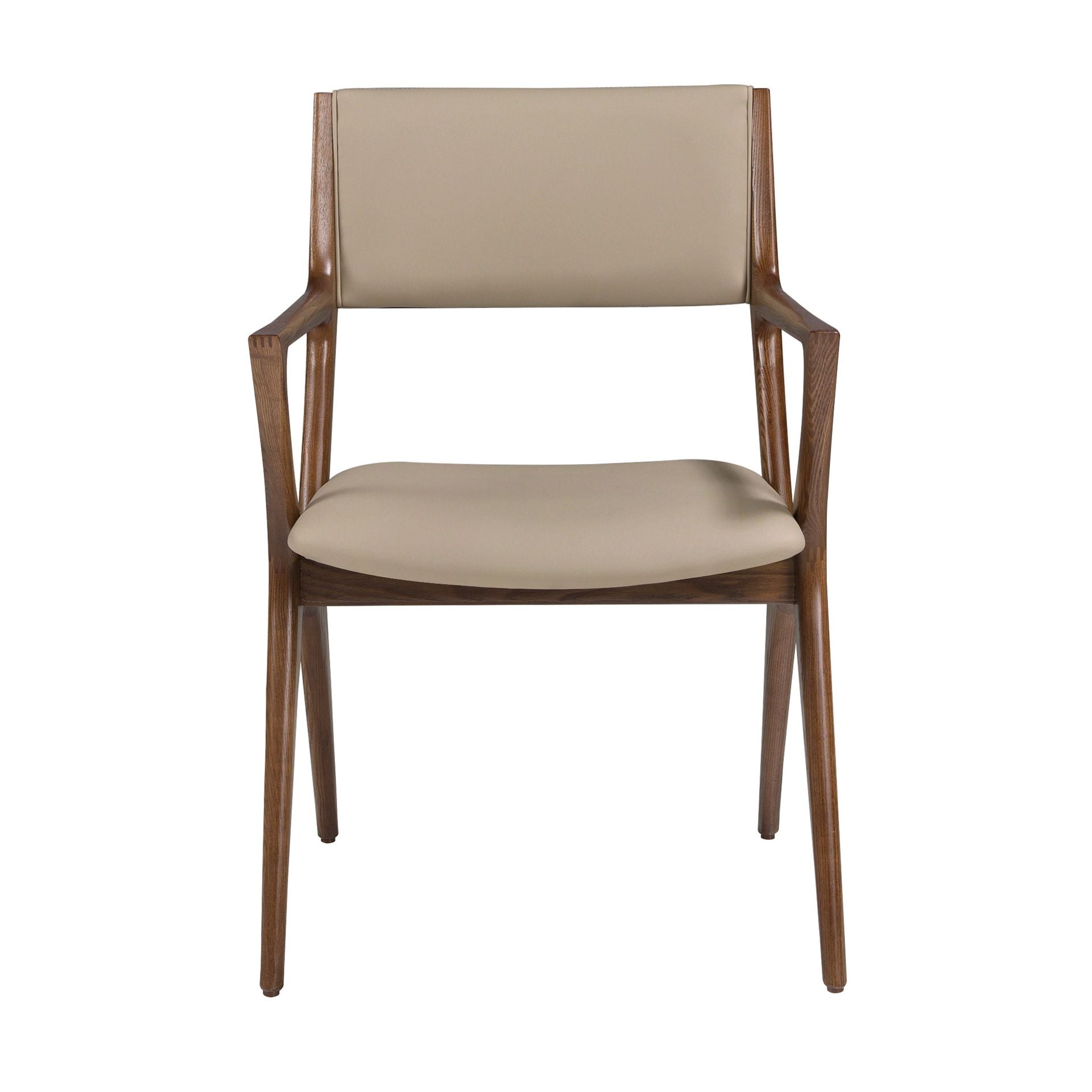 Sedia in similpelle visone