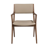 Sedia in similpelle visone