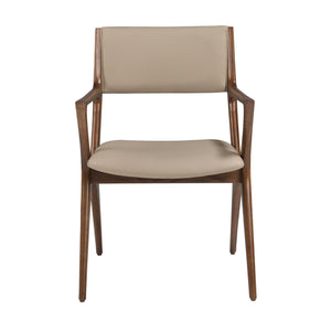 Sedia in similpelle visone