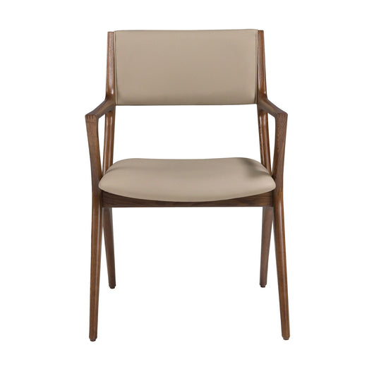 Sedia in similpelle visone