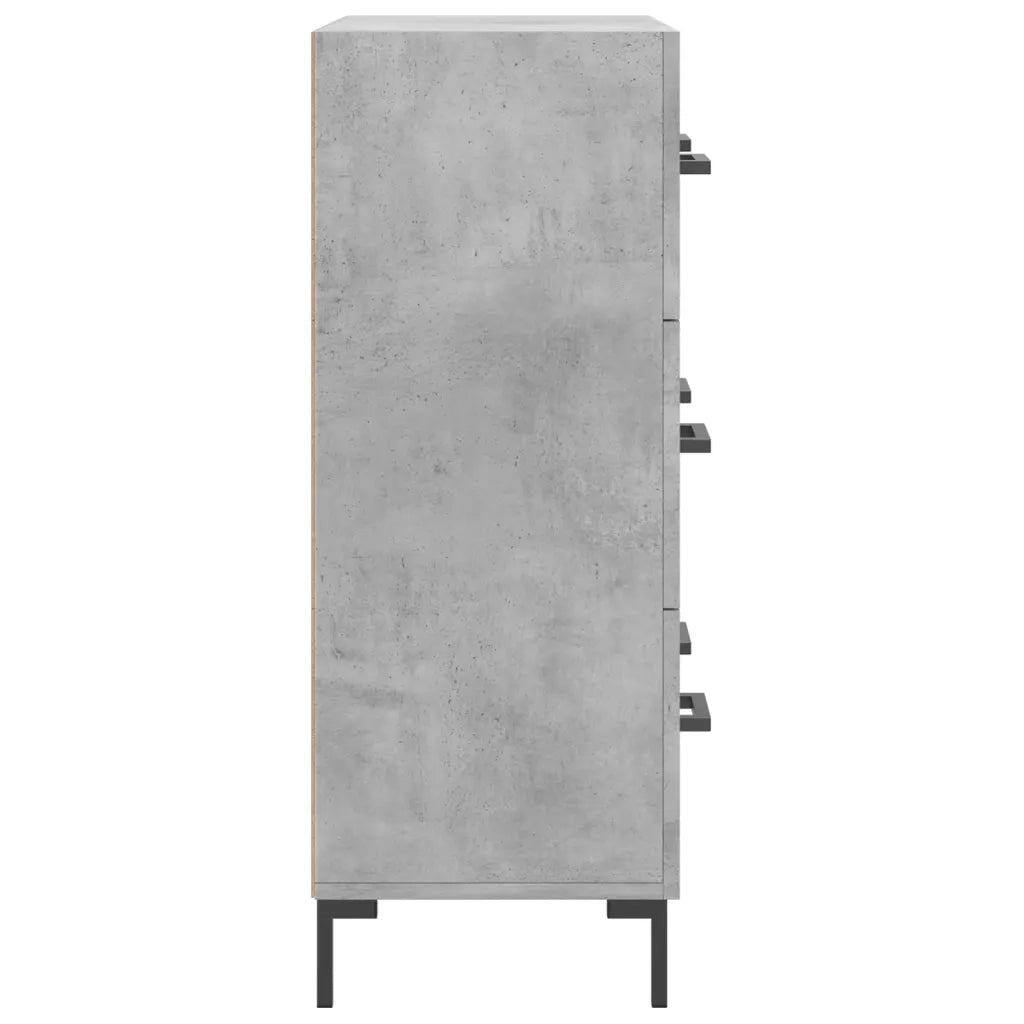 Credenza-Buffet-Armadio da cucina Grigio Cemento 69,5x34x90 cm in Legno Multistrato 462228