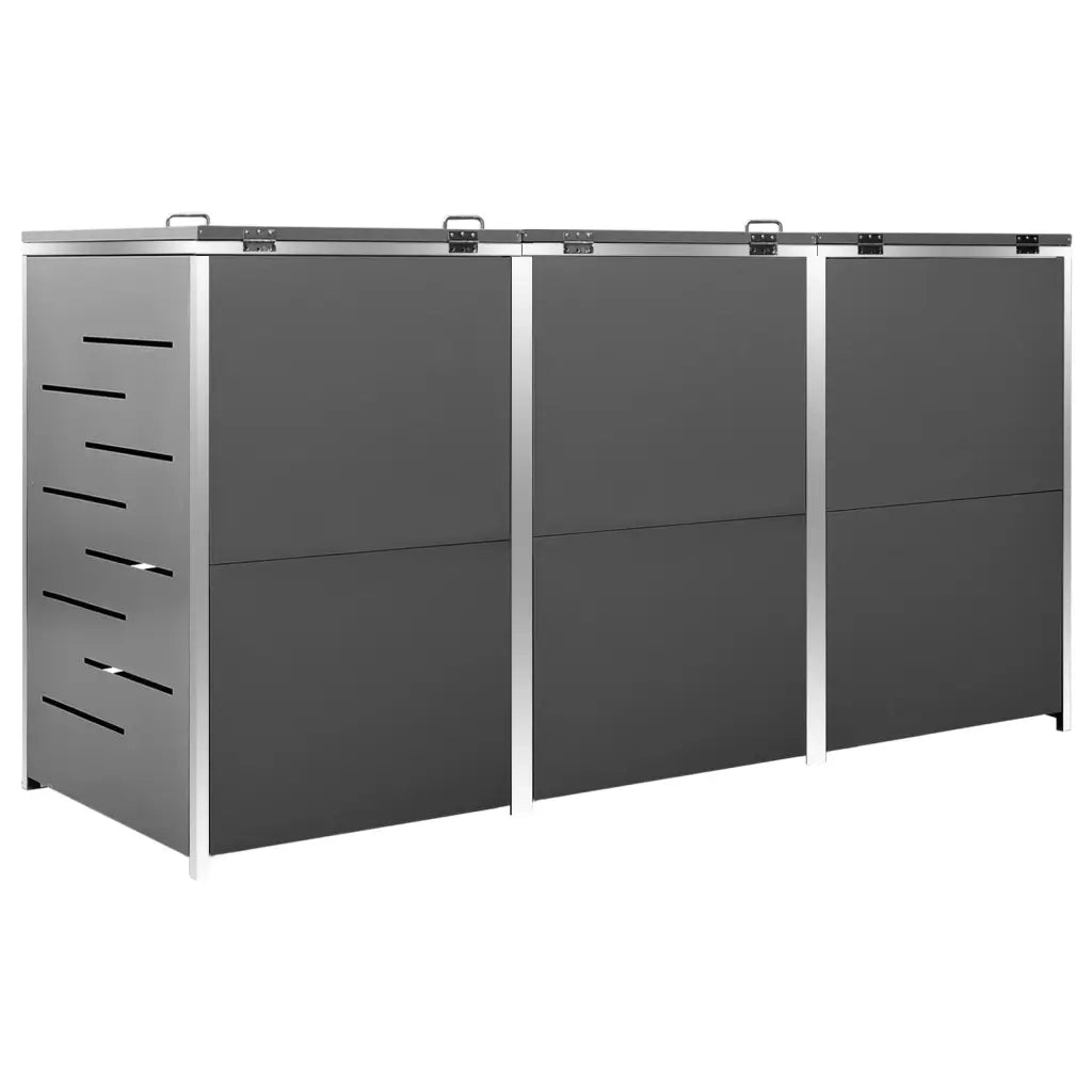 Copribidone per Spazzatura Singolo 69x77,5x112,5cm Acciaio Inox 149556