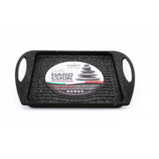 Vassoio Grill Rettangolare Antiaderente 2 Maniglie 34x26 cm Olympia Hard Cook