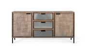 Credenza in legno di acacia e metallo 160 cm