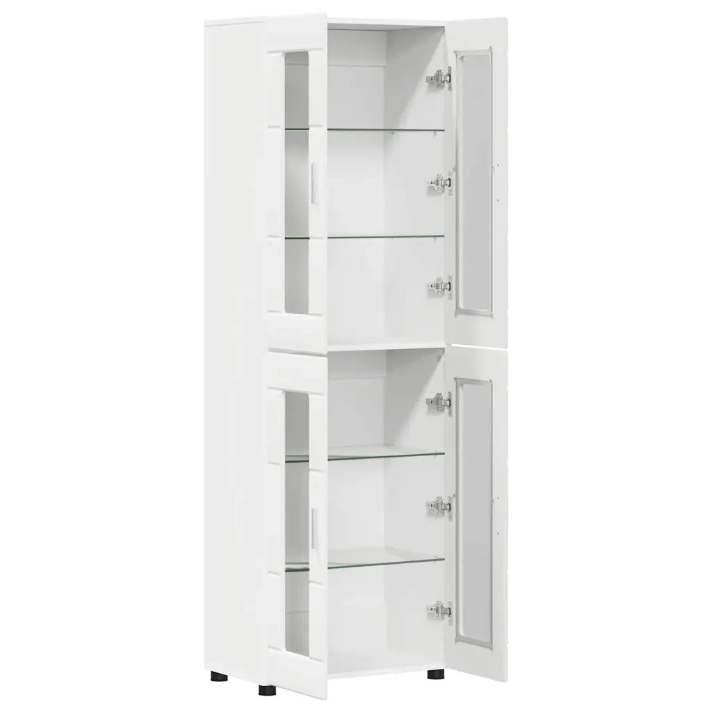 Credenza FLORIN Bianco 60 x 35 x 182 cm Legno multistrato