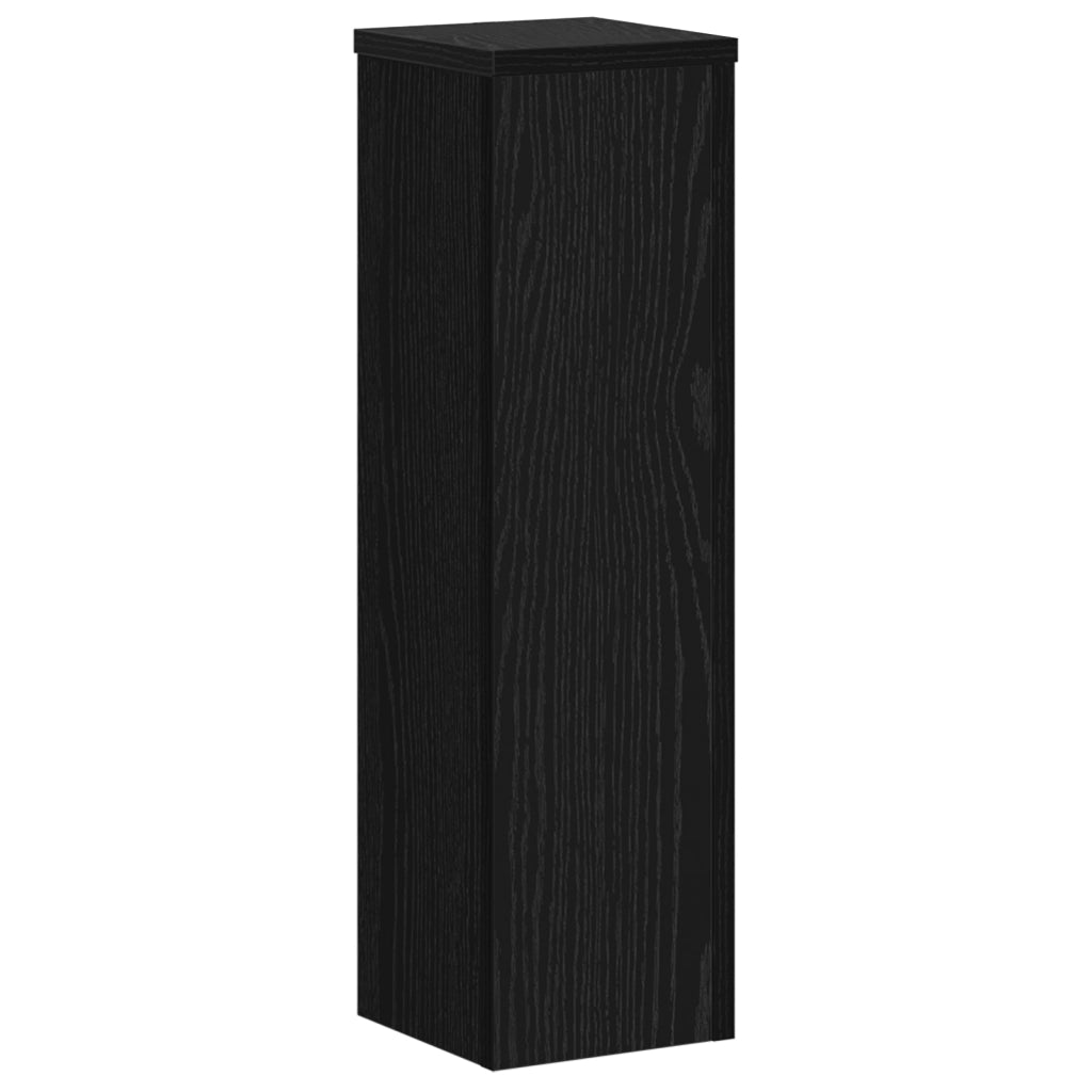 Supporti per piante 2 pcs rovere nero 17x17x60 cm legno ingegnerizzato