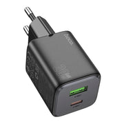 HOCO N41 - CARICABATTERIE DA RETE 20W - 1*USB-C E 1*USB-A - NERO