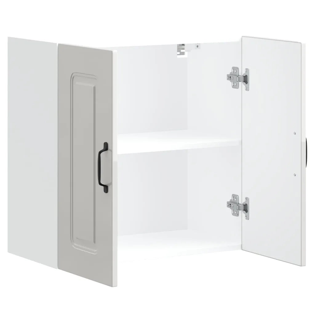 vidaXL Base da Cucina Kalmar Bianco Lucido in Legno Multistrato