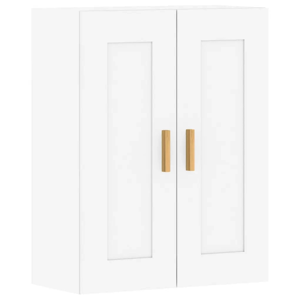 Armadietti a Parete 2 pz Bianchi in Legno Multistrato 3197977