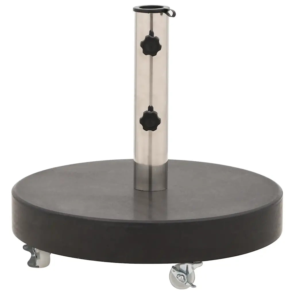 Base per Ombrellone in Granito 30 kg Circolare Nera 48564