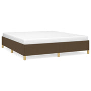 Letto matrimoniale | Letto per adulti | Struttura Letto a Rete a Molle Marrone Scuro 160x200 cm Tessuto