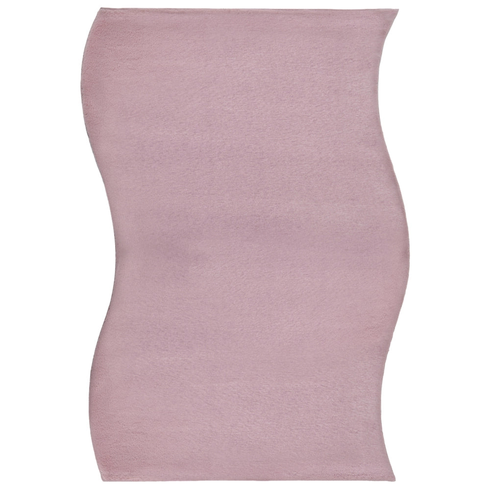 Tappeto Viola Chiaro in Ecopelliccia 160 × 230cm a Pelo Lungo con Retro in Poliestere per Soggiorno e Corridoio Moderni