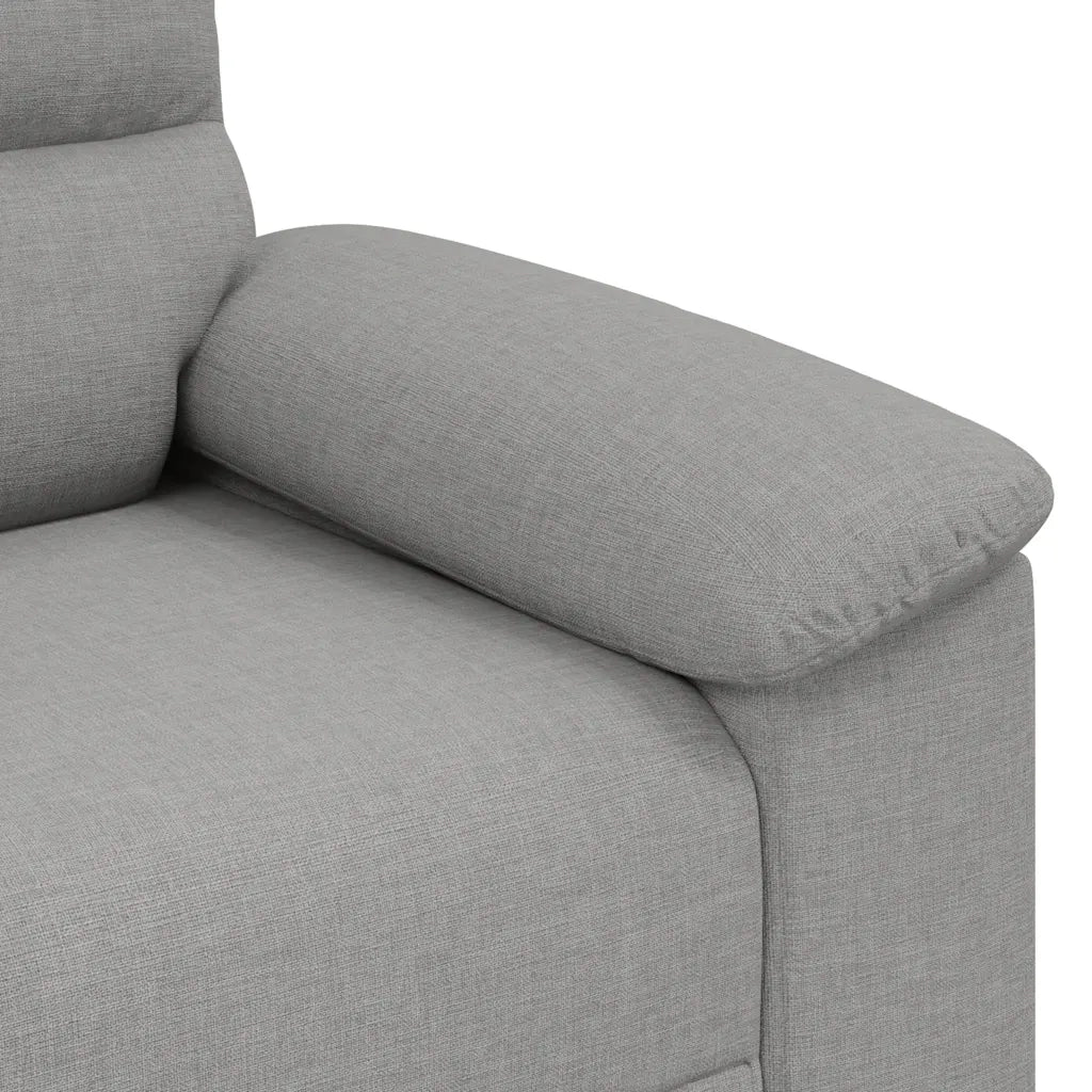 vidaXL Divano a 2 Posti Grigio Nuvola 120 cm in Tessuto
