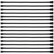 Cavo di estensione per ventilatore - 4-pins - Lunghezza 27 cm - Nero - Adatto per computer - Pacchetto da 15 pezzi