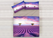 Lenzuola Copriletto Letto Sogni D'oro 100% Cotone Disegno Lavanda D74 - Matrimoniale - Lavanda D74