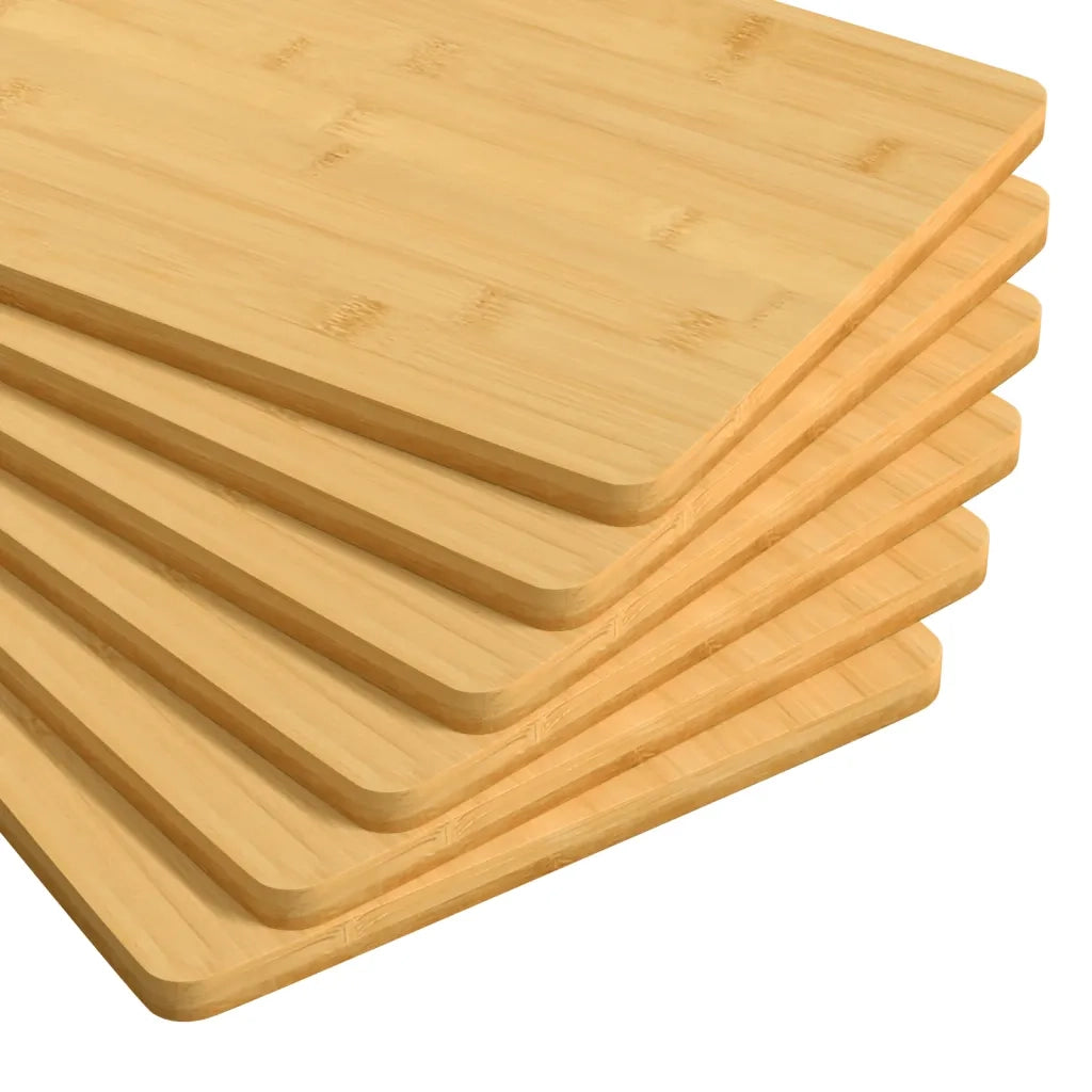 Piatti per Colazione 6 pz 35x23x0,8 cm in Bambù 352777