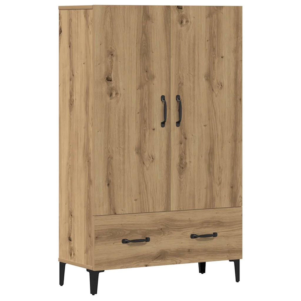 Credenza Rovere Artigianale 70x31x115 cm in Legno Multistrato 856925