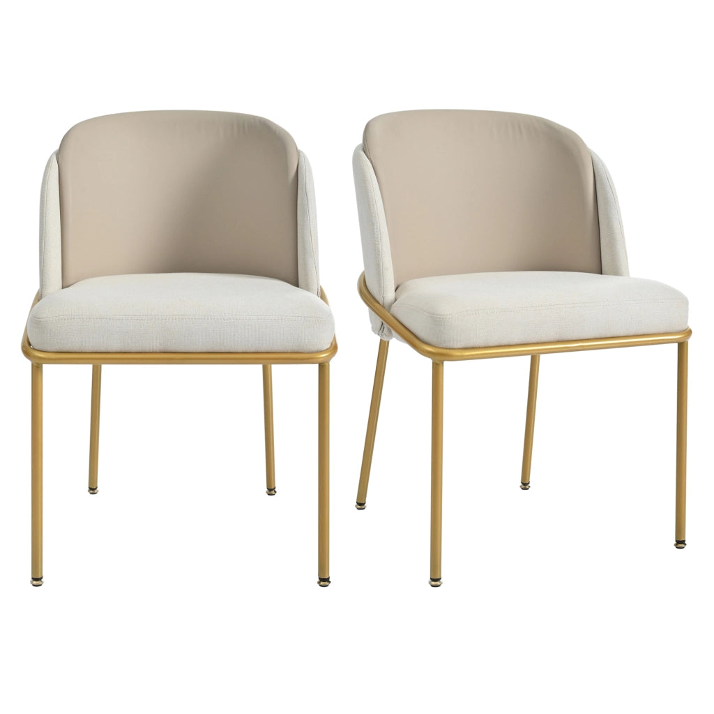 Sedia da pranzo con piedini regolabili; schienale ergonomico in metallo e legno beige