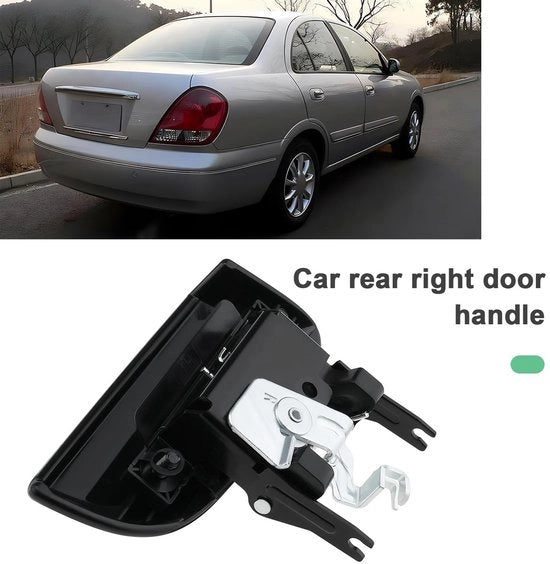 Manubrio per porta esterna nero - posizionamento a destra - compatibile con Nissan Pathfinder R51 2005-2012 - ABS/metallo - facile da installare - codice OEM 82606EA502 - maniglia porta