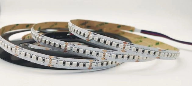 STRIP LED 3838 DC24V IN KAPTON 168 LED PER MT 24W PER MT RGB 500CM