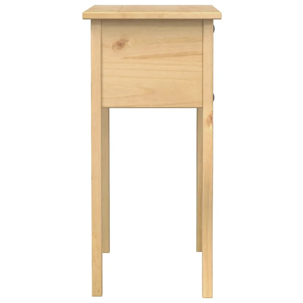 Tavolino Consolle-Tavolino da soggiorno-Tavolo Corona 73x35x73 cm in Legno Massello di Pino