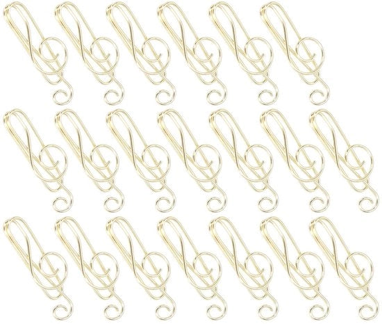 Fiches da musica in metallo leggere - 20 pezzi - organizzatore - cartelle - disegno creativo - anticorrosione.