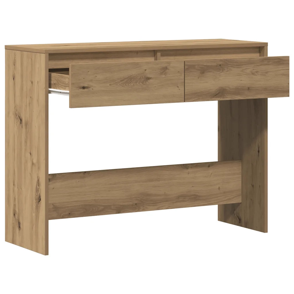 Tavolo Consolle Rovere Artigianale 100x35x76,5 cm in Truciolato 856785